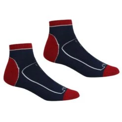 Regatta Calcetines Al Tobillo Samaris Trail Para Hombre Packs De 2 Negro, Acero Oscuro -Tienda De Zapatos calcetines al tobillo samaris trail para hombre packs de 2 marino rojo oscuro