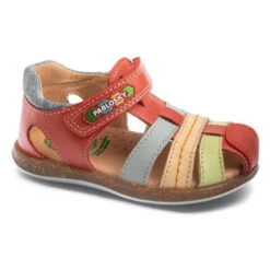 Sandalias De Marcha Deportiva De Piel De Bebé Niño PABLOSKY En Rojo